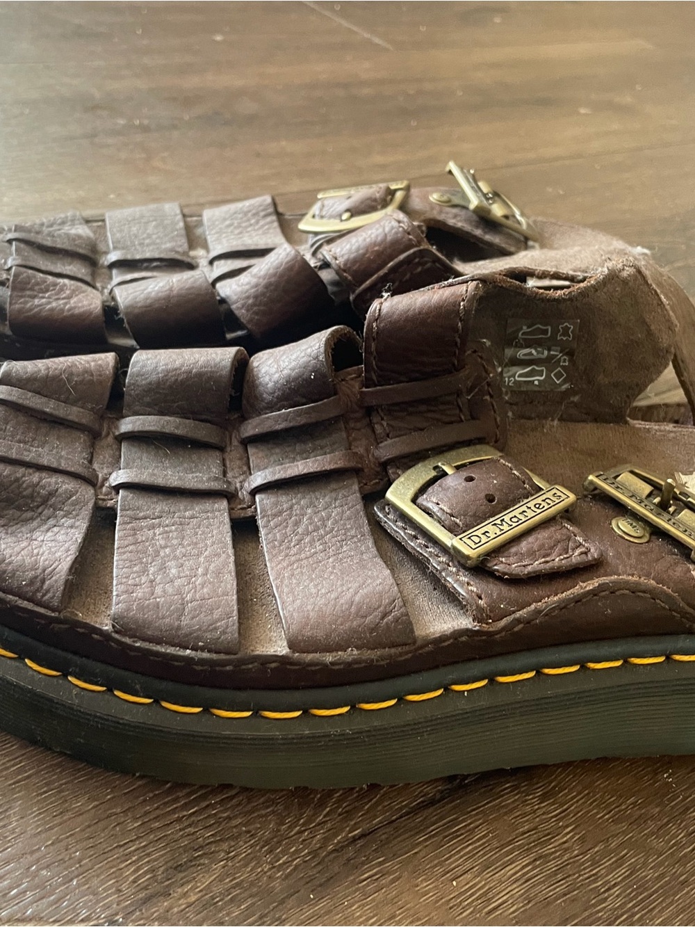 Dr. Martens Brown Leather Fisherman Sandals